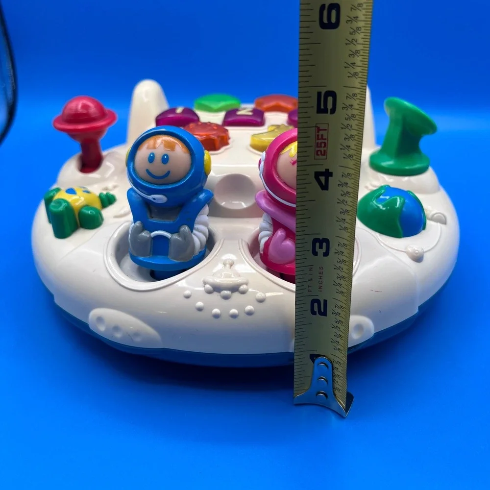 Vtech Little Smart Magic Lights Space Station Toy Music Shapes 1990s WORKS